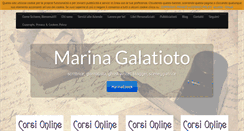 Desktop Screenshot of marinagalatioto.com